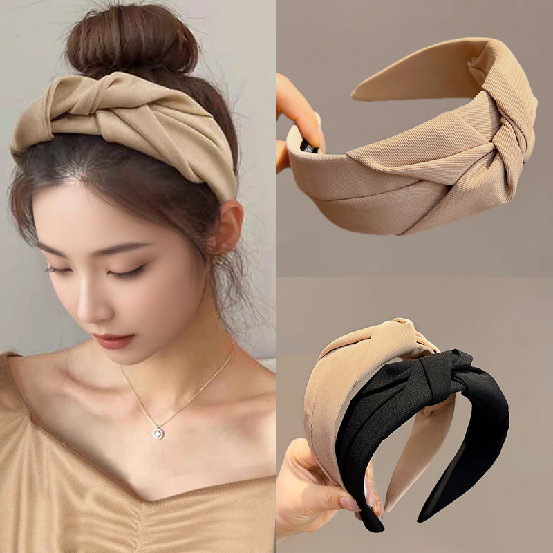 左欧发饰布艺日韩大脸适合发箍