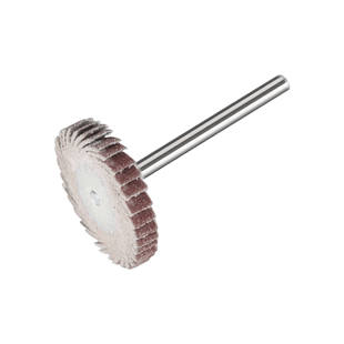 PDKA砂纸抛光叶轮3mm木工打磨沙纸带柄页轮打磨抛光T型百叶磨头