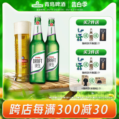 青岛啤酒纯生8度600ml*12瓶箱啤