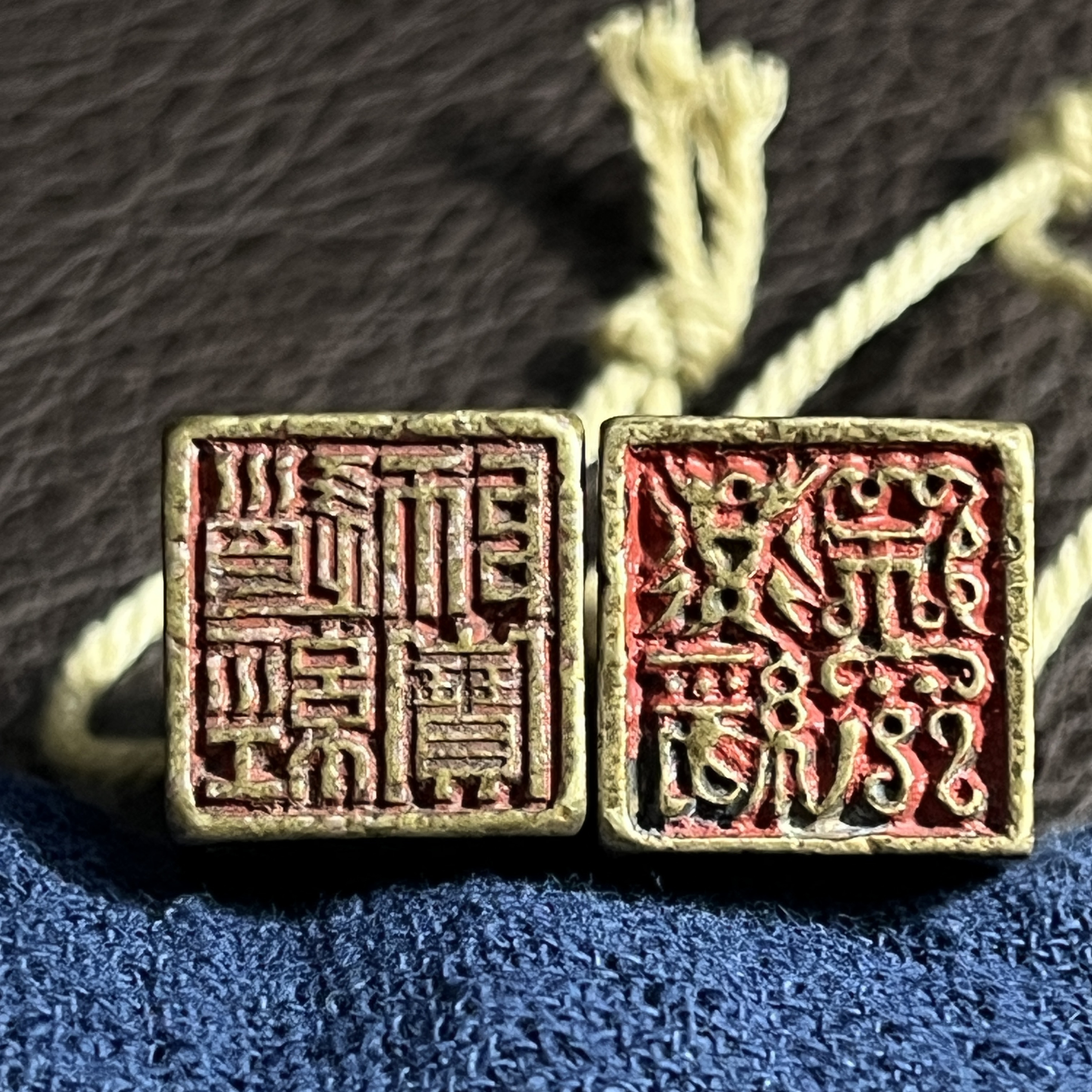 道经师宝古铜印章篆刻小印章篆书雕刻铜印实心道观用品火漆印凤篆