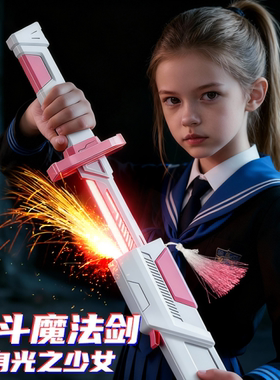 拔刀火花七彩流光灯鸣潮光剑儿童玩具女孩黑科技会漂泊者喷雾迅刀