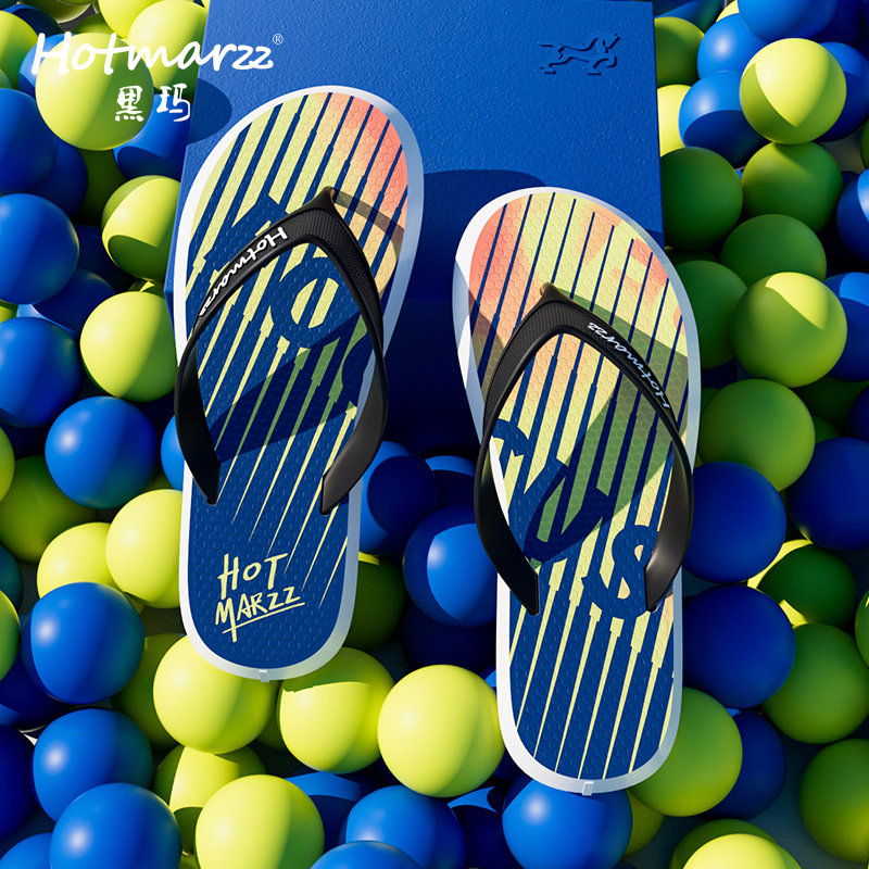 hotmarzz/黑玛男士人字拖夏季防滑耐磨夹脚夹趾外穿凉鞋软底新款,流行男鞋,人字拖,淘宝优惠券,粉丝福利购,淘宝优惠卷