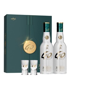 【百亿】叙府40周年纪念酒白酒礼盒装52度500ml*2瓶含酒杯
