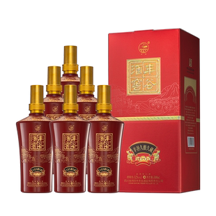 丰谷酒精品特曲浓香型白酒52度500ml*6瓶整箱纯粮食礼盒装四川酒