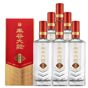 52度丰谷大曲酒浓香型白酒粮食送礼 上新 6瓶整箱装 新品 500ml