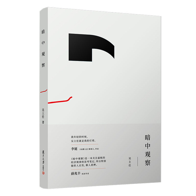 暗中观察 吴主任著 李诞薛兆丰推荐 生活经济规律杂文集 经济学通俗读物 经济学者 9787309152401复旦大学出版社