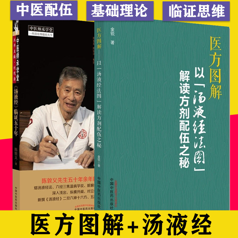 套装2本医方图解：以“汤液经法图”解读方剂配伍之秘+汤液经 临证五十年 伤寒温病手足六经辨证 方剂学研究伤寒论中医临床书籍