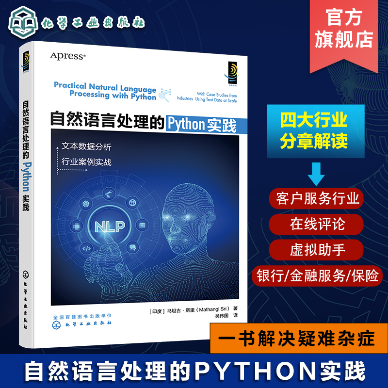 自然语言处理的Python实践 NLP在客户服务中的应用 BERT概述 自然语言处理方向技术人员阅读学习 高校计算机专业教学参考