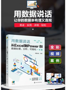 用数据说话 从Excel到Power BI数据处理 分析 可视化一本通 Excel+Power BI联合 轻松搞定数据分析 Excel及PowerBI入门参考书籍