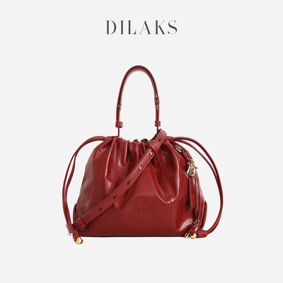 迪莱克丝官方正品真皮云朵包