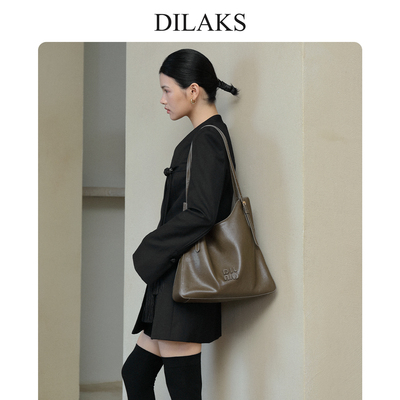 迪莱克丝专柜正品植鞣皮托特包
