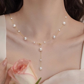 满天星项链女2026年新款 颈链 轻奢小众流苏锁骨链高级感时尚