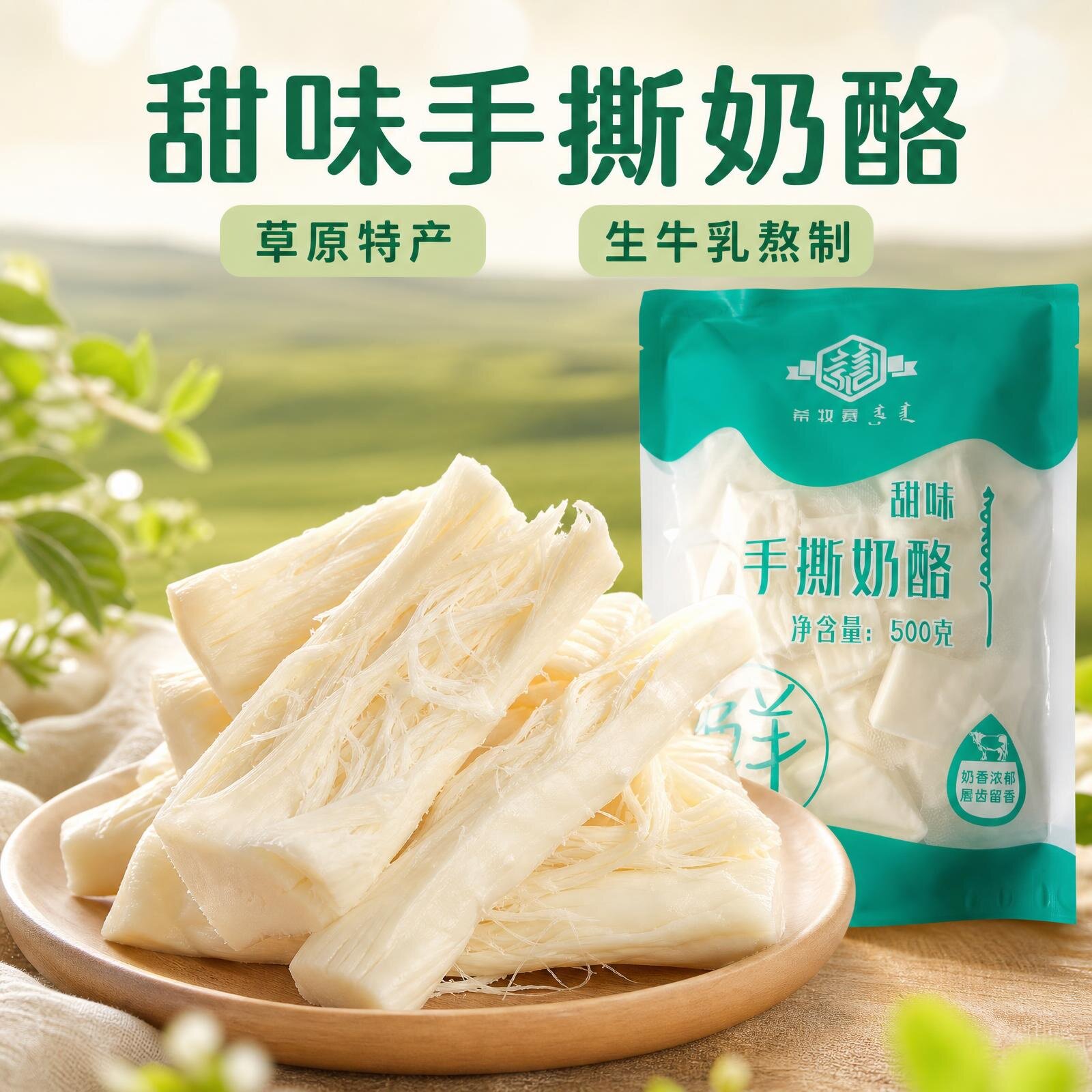 希牧赛正宗手撕奶豆腐独立包装奶制品冷冻保存顺丰发货拉丝
