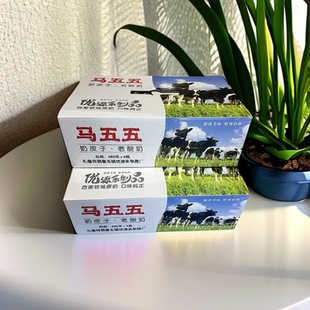 礼盒装6罐马五五奶皮子酸奶内蒙特产经典老式酸奶早餐奶奶皮酸奶