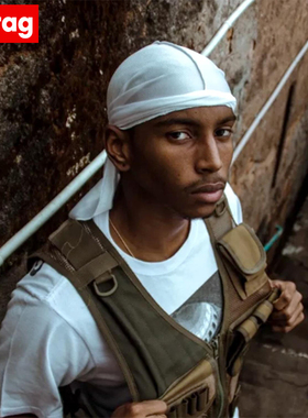 durag头巾Hiphop街舞bboy长尾海盗帽子西海岸嘻哈骑行匪帮说唱套