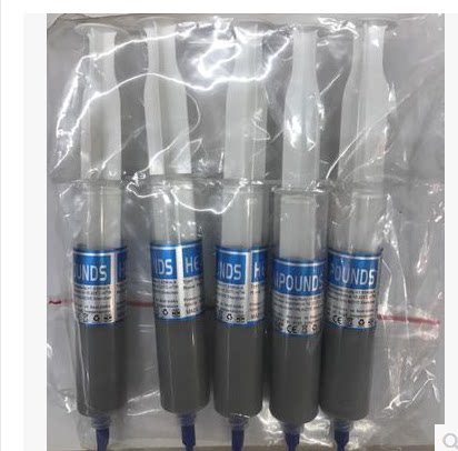 灰色大针管散热硅脂 电脑cpu显卡处理器散热散热硅胶 导热膏银色