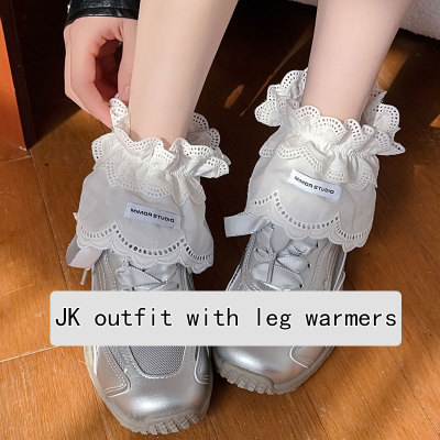 芭蕾风花边纯色韩国绑带ins甜美