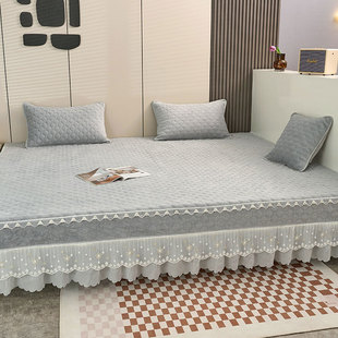 秋冬季榻榻米床盖牛奶绒夹棉床单简约现代炕单3米大尺寸炕盖定制