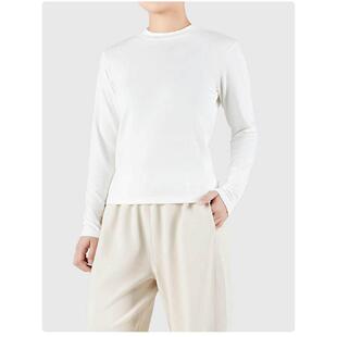 打底衫 鹿岛什物纪WBK20033女士半高领长袖 T恤内里磨毛暖绒修身