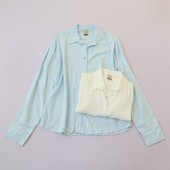 中大童单排扣纯色开衫 衬衫 衬衣E2 欧美女童翻领纯棉长袖 春夏新款