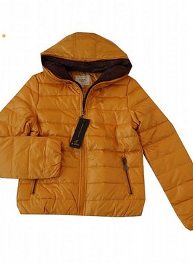双层连帽保暖棉服拉链棉衣外套