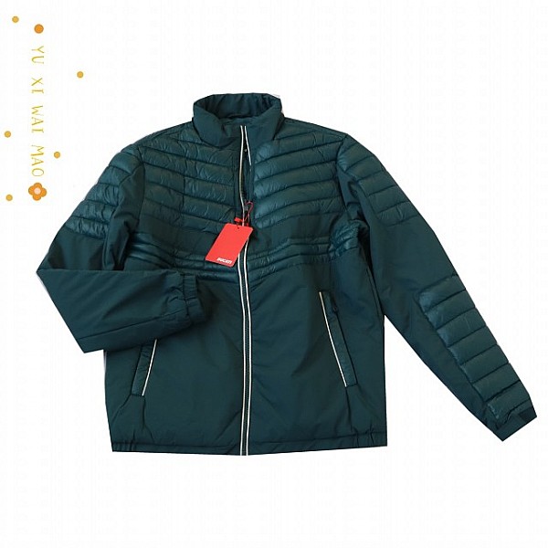 立领长袖夹棉夹克外套拉链薄款棉