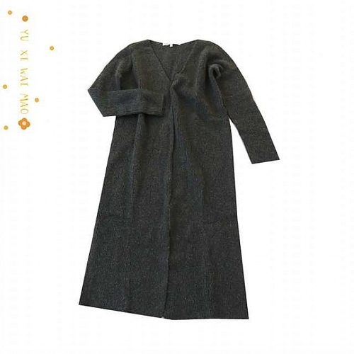 长袖针织弹力开衫长款休闲外套
