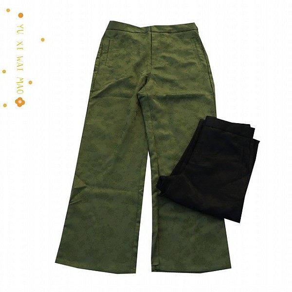 春秋新款欧美女士欧美女士微松紧立体花直筒裤  高腰休闲长裤D14,女装/女士精品,休闲裤,淘宝优惠券,粉丝福利购,淘宝优惠卷