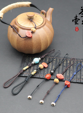 茶壶绳文玩紫砂壶提梁壶侧柄壶
