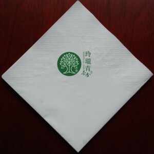 印字3层定版咖啡甜品店餐巾纸
