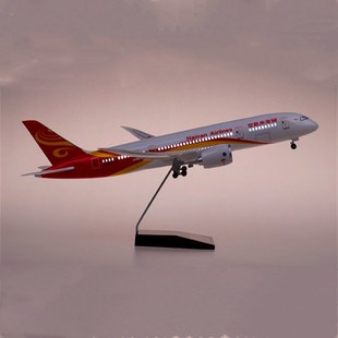 民航拼装航模海南航空波音b787飞机模型带轮海航客机仿真摆件43cm