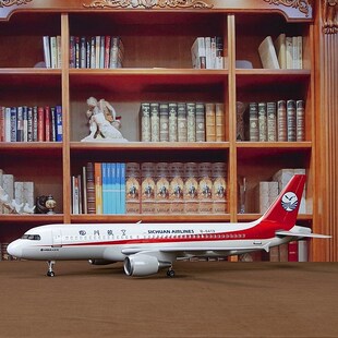 中国机长空客a319川航四川航空3U8633飞机模型仿真客机玩具带轮子