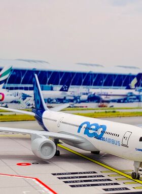 空客A330Neo宽体机合金模型玩具男孩大仿真摆件