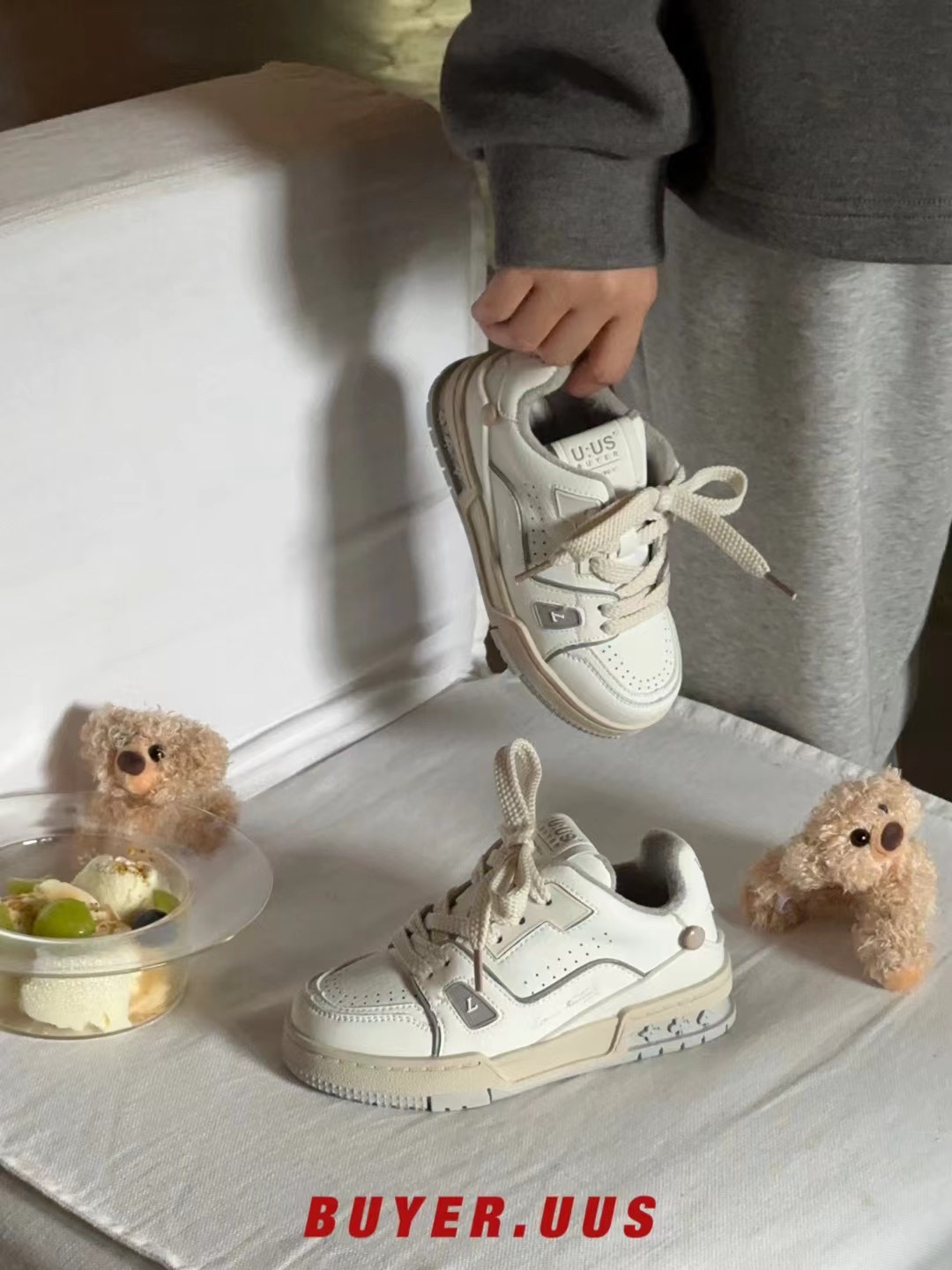 冬季儿童运动鞋UUS牛皮保暖韩版