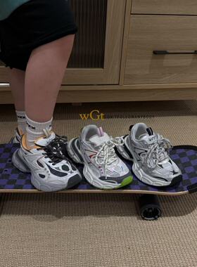 2026夏季新款韩版童鞋潮牌WGT中大男女童镂空网面轻便百搭老爹鞋