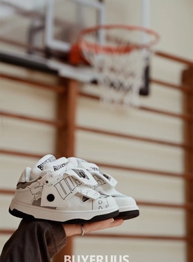 春秋季新款韩版货儿童鞋潮牌UUS中大男女童街舞跑步滑板运动鞋