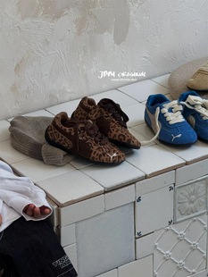 2025秋新款韩版童鞋潮牌JBM中大男女童魔术贴复古阿甘德训运动鞋