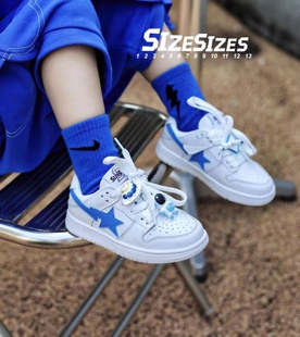 春秋季新款韩版货儿童鞋潮牌UUS男童女童牛皮小白鞋滑板运动鞋