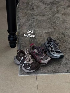 潮牌JBM中大男女童魔术贴加绒轻便百搭运动老爹鞋 2025冬韩版 童鞋