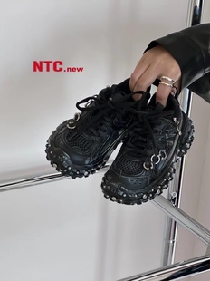 冬季新款韩版货儿童鞋潮牌NTC中大男女童亲子加棉轮胎运动鞋