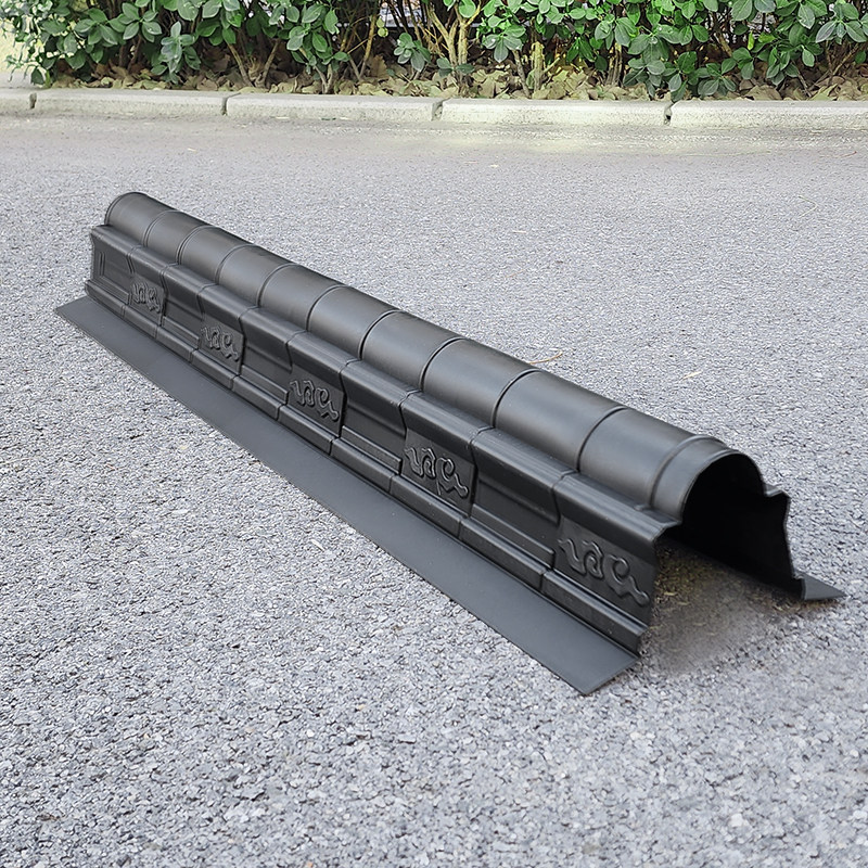 【带边祥云脊】四合院古建塑料瓦仿古屋脊树脂瓦正脊中式屋檐仿真