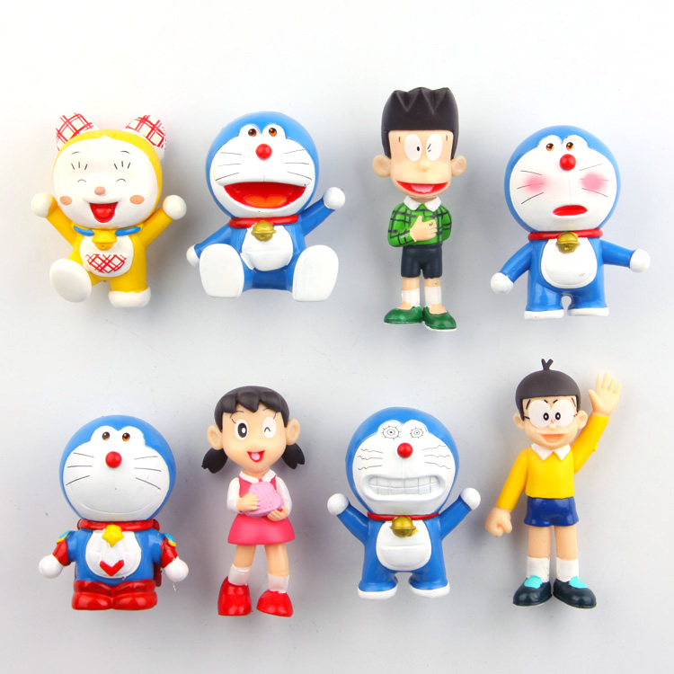 卡通蓝胖子挥手大雄版磁铁立箱