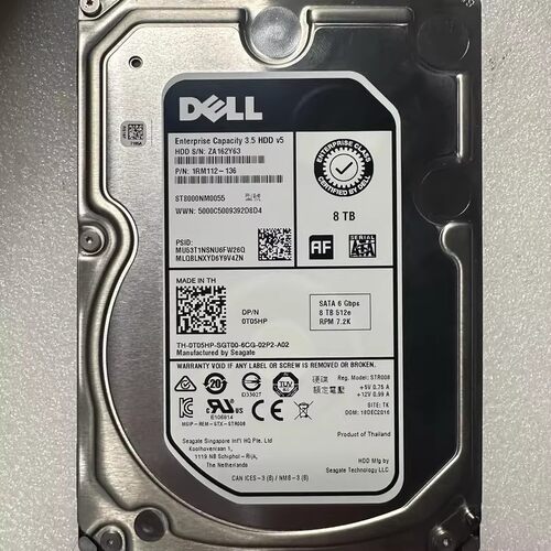 戴尔8TB3.5SATA服务器硬盘