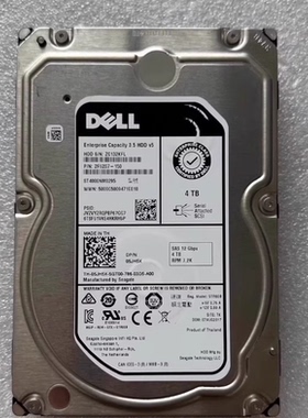 DELL/戴尔 05JH5X 4T SAS 12G 7.2K 3.5寸服务器硬盘ST4000NM0295