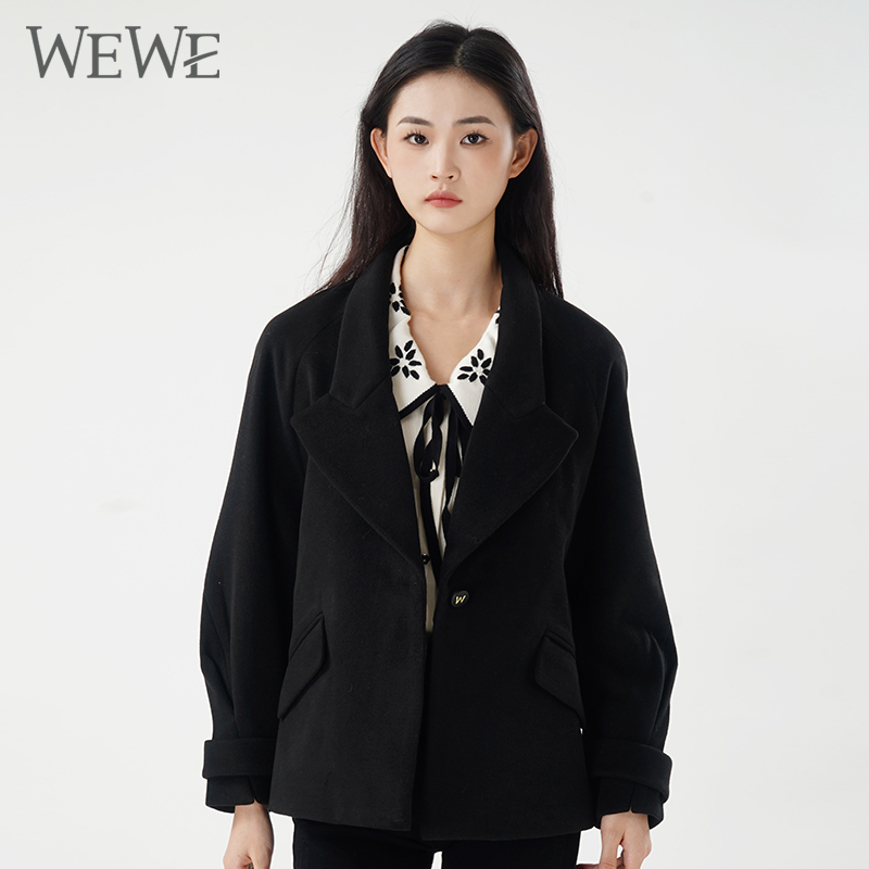 WEWE唯唯常规休闲拼接外套