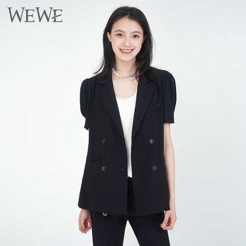 WEWE唯唯通勤短袖西装新品