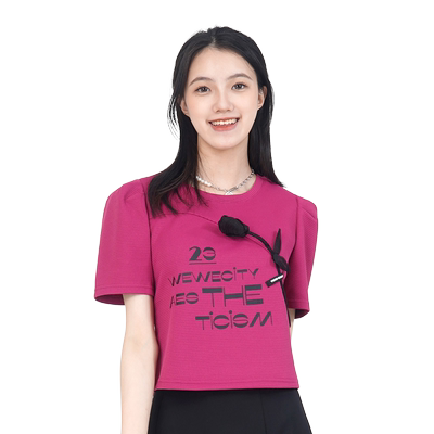 WEWE唯唯短袖休闲常规3D花朵新品
