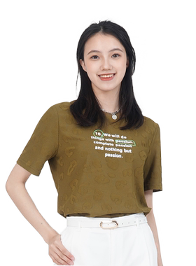 WEWE唯唯短袖休闲常规豹纹新品