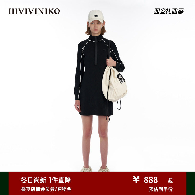 IIIVIVINIKO运动感连衣裙