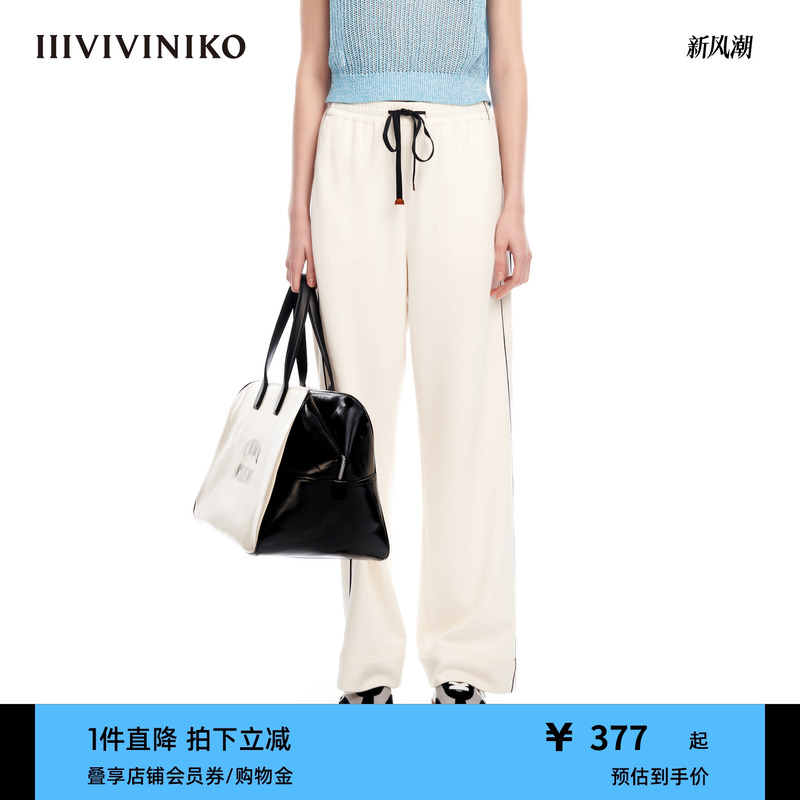 拖地裤慢跑裤IIIVIVINIKO直筒